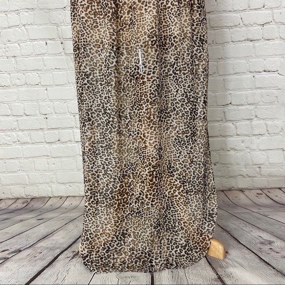 UO Ecote Leopard Animal Print Maxi Skirt Size 10 - Picture 13 of 15